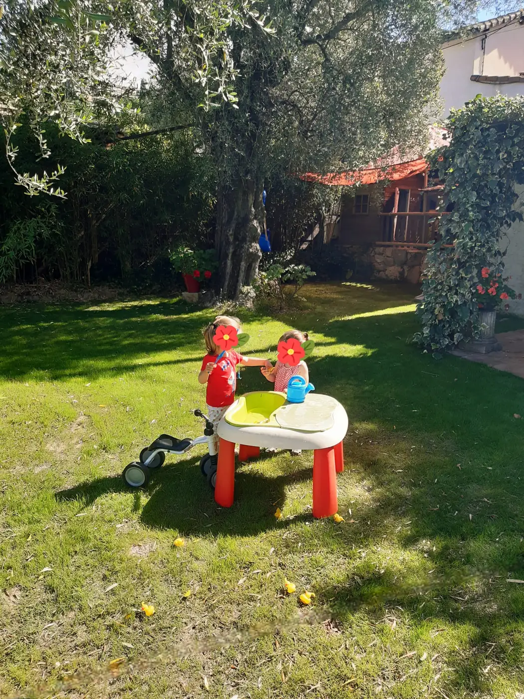 Moment au jardin chez Nounou Sophie.